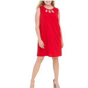 ABG Elegant Red Sleeveless Dress Size M